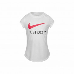 Детская футболка с коротким рукавом Nike Swoosh JDI White