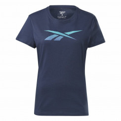 Женская футболка с коротким рукавом Reebok Doorbuster с рисунком Темно-синий