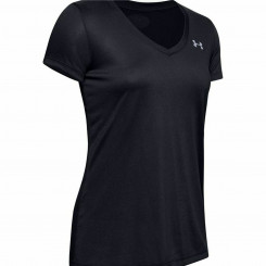 Women’s Short Sleeve T-Shirt Under Armour Tech SSV Solid Black