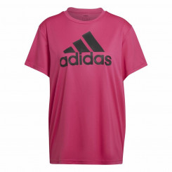 Женская футболка с коротким рукавом Adidas Boyfriend Sport Темно-розовая