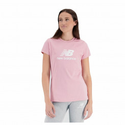 Женская футболка с коротким рукавом New Balance Essentials розовая