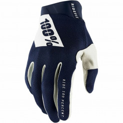 Cycling Gloves 100 % Ridefit Navy Blue