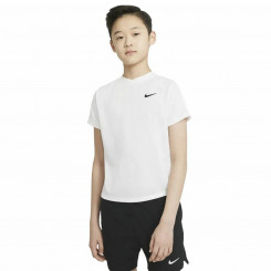 Lühikeste varrukatega laste T-särk Nike Court Dri-FIT Victory White