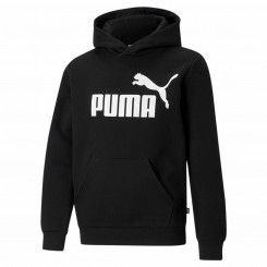 Laste kapuuts Puma Essentials, suur logo, must