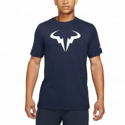 Short Sleeve T-Shirt Nike Court Dri-FIT Rafa Blue