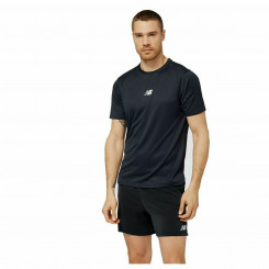 Short-sleeve Sports T-shirt New Balance Impact Run AT N-Vent Black