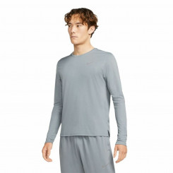 Мужская футболка с длинным рукавом Nike Dri-FIT Miler серая