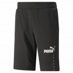 Sports Shorts Puma  Essentials Block Tape Black Men