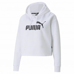 Naiste kapuuts Puma Essentials Logo valge