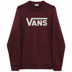 Men’s Sweatshirt without Hood Vans Classic Crew-B Dark Red Brown