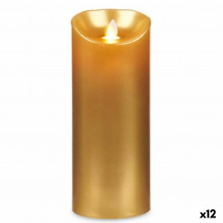 Светодиодная свеча Золотая 8 х 8 х 20 см (12 шт.)