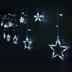 Светодиодные светильники для штор Белые звезды