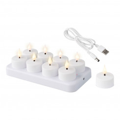 LED Candle Lumineo 486715 Rechargeable Contents (8 Units)