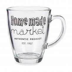 Mug Market Transparent Glass (320 ml) (6 Units)
