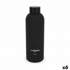 Thermal bottle ThermoSport Soft Touch Black 500 ml (6 Units)