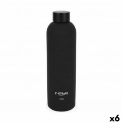 Thermal bottle ThermoSport Soft Touch Black 1 L (6 Units)