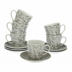 Set of mugs with saucers Versa Oxford Porcelain (12 pcs)