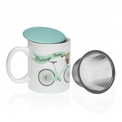 Cup with tea filter Versa Bicycle Ceramics