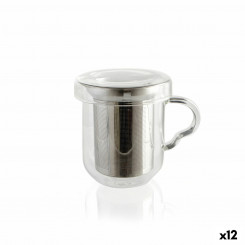 Чашка с чайным фильтром Quid Serenia Прозрачное стекло Нержавеющая сталь 350 мл (12 шт.)
