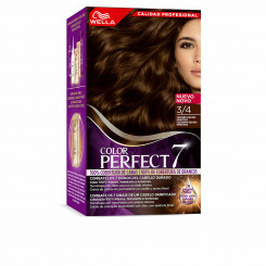 Permanent Dye Wella Color Perfect 7 Nº 3/4 Grey Hair Dark Brown 60 ml