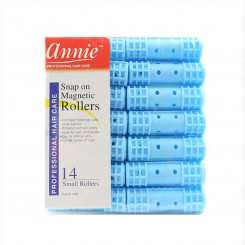 Hair rollers Annie Small Blue (14 uds)