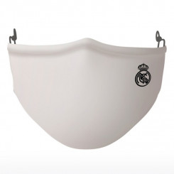 Гигиеническая многоразовая тканевая маска Real Madrid CF детская белая