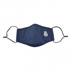 Гигиеническая многоразовая тканевая маска Real Madrid CF детская синяя