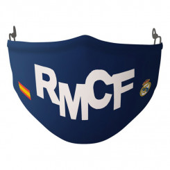 Hygienic Reusable Fabric Mask Real Madrid C.F. Children's Blue White