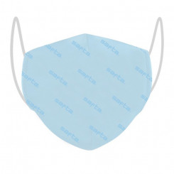 Гигиеническая многоразовая тканевая маска Safta для взрослых Небесно-голубая