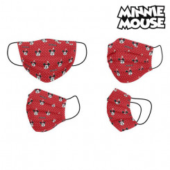 Гигиеническая маска для лица Минни Маус Детская Красная