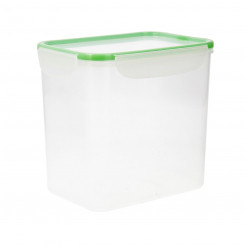 Hermetic Lunch Box Quid Greenery Transparent Plastic (4,7 l) (Pack 4x)
