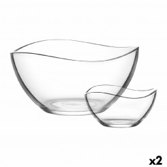 Set of bowls LAV 1226 Salad bowl Crystal 7 Pieces, parts 310 ml 1.88 L (2 Units)