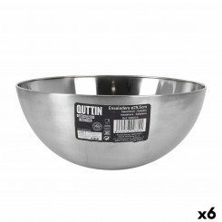 Salad bowl Quttin Silver Ø 29.5 cm Steel (6 Units)