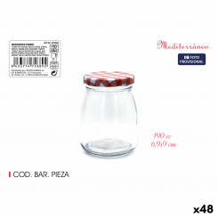 Glass Jar Mediterraneo Multipurpose 190 ml Glass (48 Units)