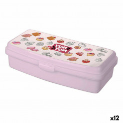 Lunch box Titiz Multicolor 20.5 x 9.5 x 5.6 cm (12 Units)