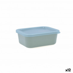 Square Lunch Box with Lid Quid Inspira 380 ml Green Plastic (12 Units)