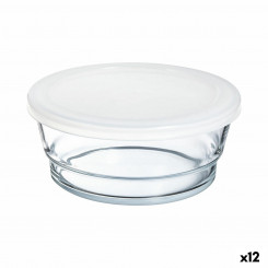 round lunch box with lid Arcoroc So Urban Bicolor Glass 1.1 L (12 Units)