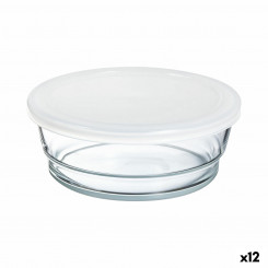 round lunch box with lid Arcoroc So Urban Bicolor Glass 1.35 L (12 Units)