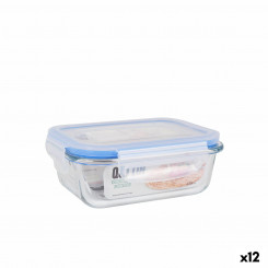 airtight lunch box Quttin Rectangular 375 ml (12 Units)