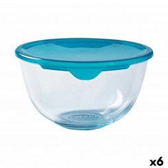 круглый ланч-бокс с крышкой Pyrex Cook & Store Blue 15 x 15 x 8 см 500 мл Силиконовое стекло (6 шт.)