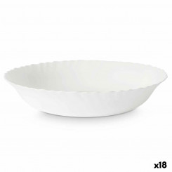 Salad bowl White Glass 27.5 x 5.5 x 27.5 cm (18 Units)