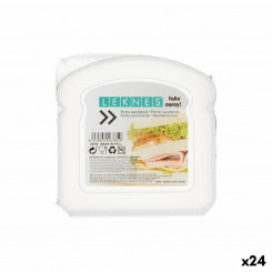Сэндвич-бокс Прозрачный пластик 12 х 4 х 12 см (24 шт.)