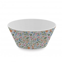 Salad bowl Versa Polyethylene RPET Ø 10.9 cm Kwiaty