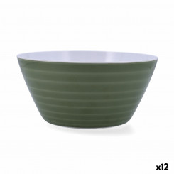 Salad bowl Quid Sicilia Multicolored Bioplastic 25 x 12 cm (12 Units)
