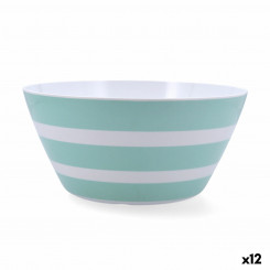Salad bowl Quid Atlantic Multicolored Bioplastic 25 x 12 cm (12 Units)