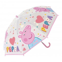 Зонт Свинка Пеппа Веселится Светло-Розовый (Ø 80 см)