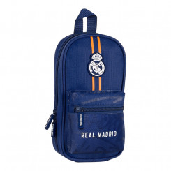 Seljakoti pliiatsitase Real Madrid CF Blue (12 x 23 x 5 cm) (33 tükki)