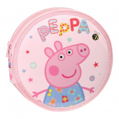 Pencil Case Peppa Pig Having Fun Circular Pink (18 Pieces)