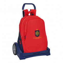 Школьный рюкзак на колесах RFEF Красный Синий (32 x 44 x 16 см)