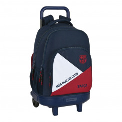 Школьный рюкзак на колесах FC Barcelona Corporativa Blue Maroon (33 x 45 x 22 см)